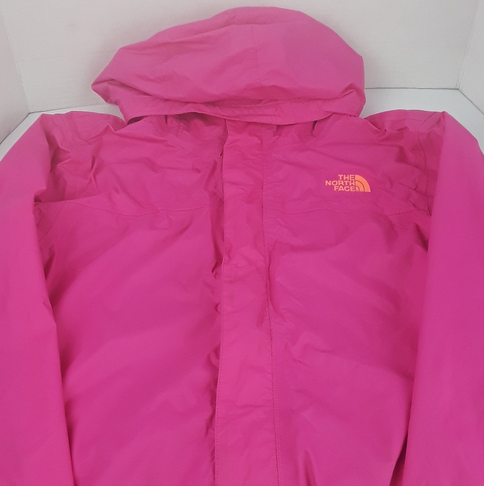 North face youth rain jacket pink